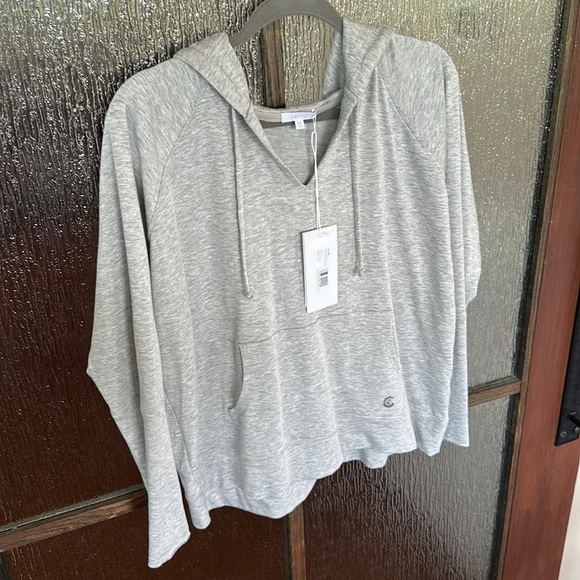Calme by Johnny Was Easy Pullover Hoodie Gray size Medium $198 Sweatshirt - Picture 5 of 9